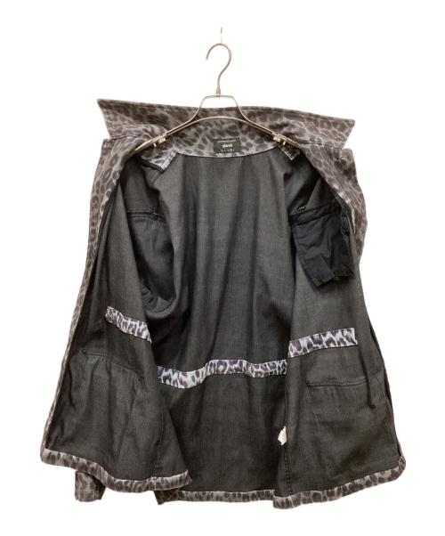 glamb（グラム）glamb (グラム) レオパードプリントジャケット パープル×グレー サイズ:3の古着・服飾アイテム