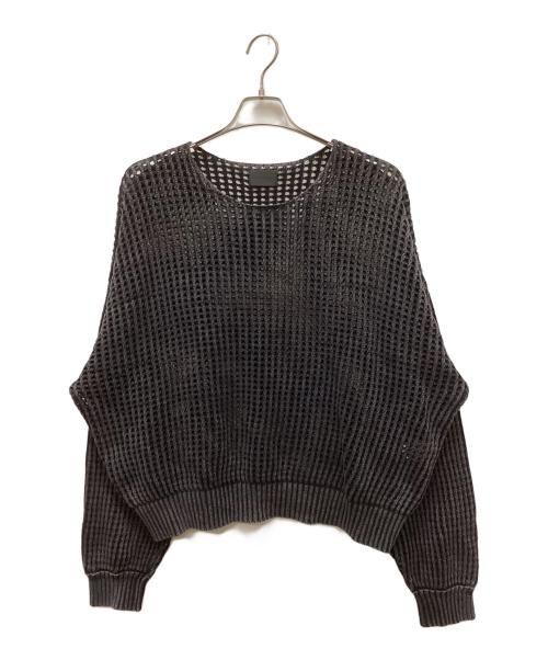 DANKE SCHON（ダンケ シェーン）DANKE SCHON (ダンケ シェーン) 透かし編みメッシュニット ブラック サイズ:Lの古着・服飾アイテム