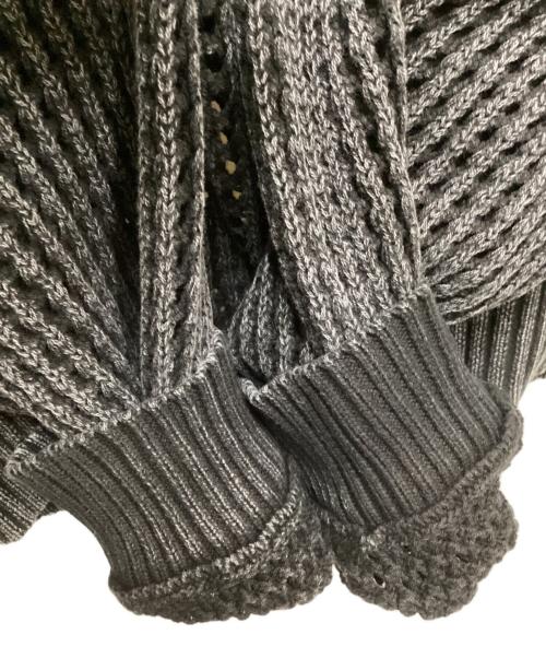 DANKE SCHON（ダンケ シェーン）DANKE SCHON (ダンケ シェーン) 透かし編みメッシュニット ブラック サイズ:Lの古着・服飾アイテム