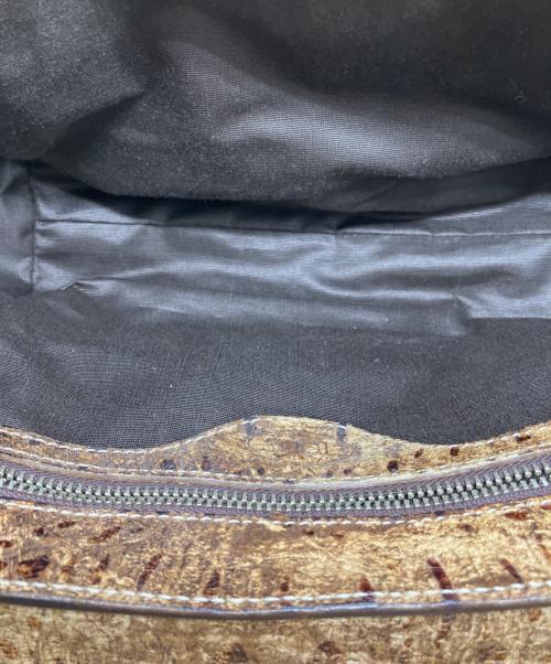 TOD'S（トッズ）TOD'S (トッズ) コーニッシュウェーブハンドバッグ ブラウンの古着・服飾アイテム