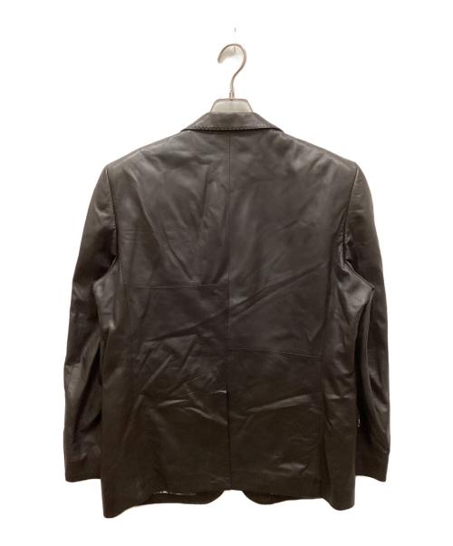 PS Paul Smith（ＰＳポールスミス）PS Paul Smith (ＰＳポールスミス) ラムレザーテーラードジャケット ブラウン サイズ:L2の古着・服飾アイテム