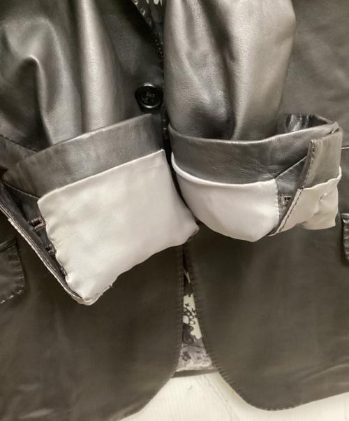 PS Paul Smith（ＰＳポールスミス）PS Paul Smith (ＰＳポールスミス) ラムレザーテーラードジャケット ブラウン サイズ:L2の古着・服飾アイテム