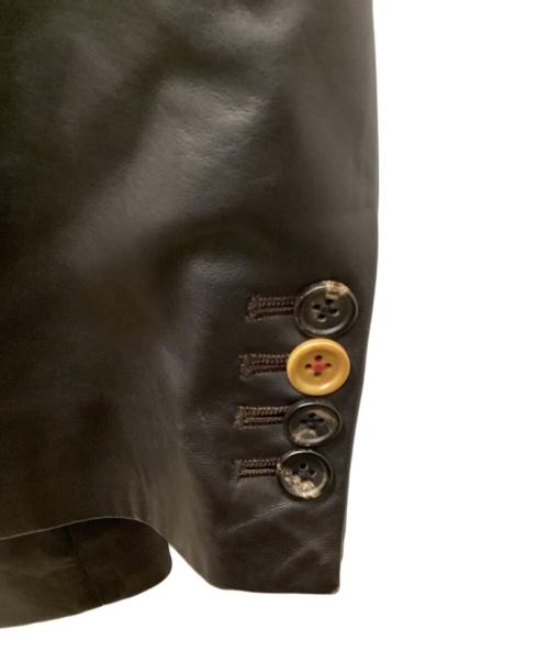 PS Paul Smith（ＰＳポールスミス）PS Paul Smith (ＰＳポールスミス) ラムレザーテーラードジャケット ブラウン サイズ:L2の古着・服飾アイテム