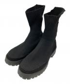 SNEAKERS by emmiスニーカーズバイエミ）の古着「ecoニットブーツ」｜ブラック