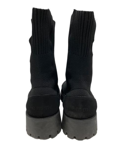 SNEAKERS by emmi（スニーカーズバイエミ）SNEAKERS by emmi (スニーカーズバイエミ) ecoニットブーツ ブラック サイズ:24cmの古着・服飾アイテム