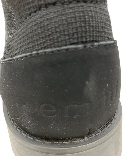 SNEAKERS by emmi（スニーカーズバイエミ）SNEAKERS by emmi (スニーカーズバイエミ) ecoニットブーツ ブラック サイズ:24cmの古着・服飾アイテム