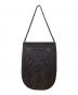 mame kurogouchi（マメクロゴウチ）の古着「Cording Embroidery Round Tote Bag / コード刺繍トートバッグ」｜ブラック