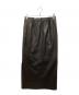 MACPHEE (マカフィー) レザーライク Iラインスカート ブラック サイズ:36：5000円