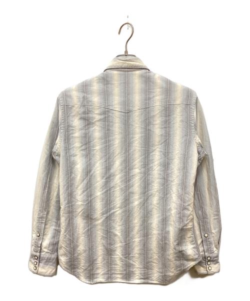 POLO RALPH LAUREN（ポロ・ラルフローレン）POLO RALPH LAUREN (ポロ・ラルフローレン) ウエスタンシャツ ベージュ×ブルー サイズ:Sの古着・服飾アイテム