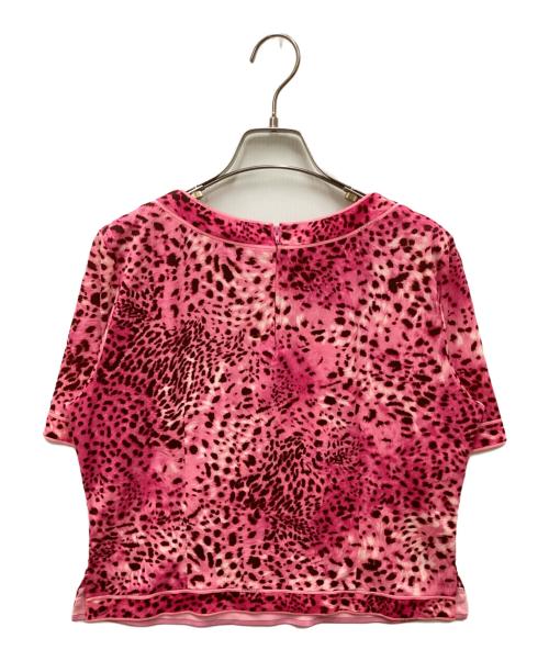 LEONARD（レオナール）LEONARD (レオナール) レオパードプリントカットソー ピンク サイズ:Lの古着・服飾アイテム