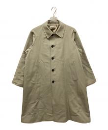 BEAUTY&YOUTH（ビューティーアンドユース）の古着「エアリーコットンバルカラーコート」｜オリーブ