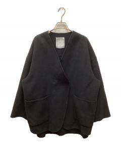 中古・古着通販】BEARDSLEY (ビアズリー) ウールポンチョコート グレー