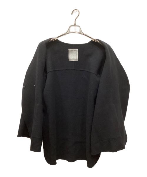 BEARDSLEY（ビアズリー）BEARDSLEY (ビアズリー) ウールリバーコート ブラック サイズ:FREEの古着・服飾アイテム