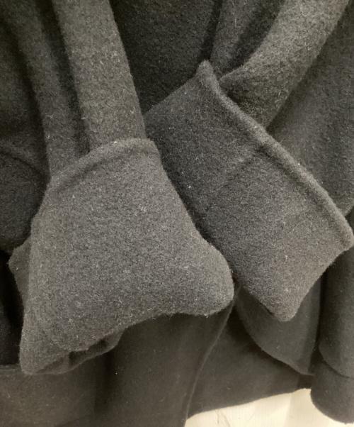 BEARDSLEY（ビアズリー）BEARDSLEY (ビアズリー) ウールリバーコート ブラック サイズ:FREEの古着・服飾アイテム