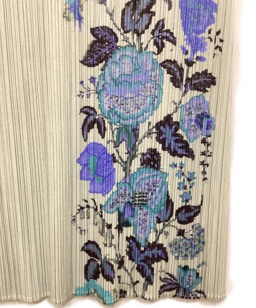 PLEATS PLEASE（プリーツプリーズ）PLEATS PLEASE (プリーツプリーズ) グラフィックプリーツノースリーブワンピース 黄緑 サイズ:3の古着・服飾アイテム