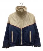 Field & Streamフィールド＆ストリーム）の古着「ラグラン中綿ジャケット」｜ベージュ×ネイビー