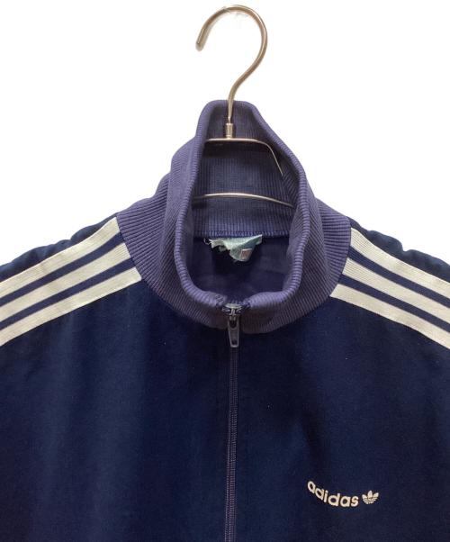 adidas（アディダス）adidas (アディダス) ベロアトラックジャケット ネイビー サイズ:採寸参照の古着・服飾アイテム