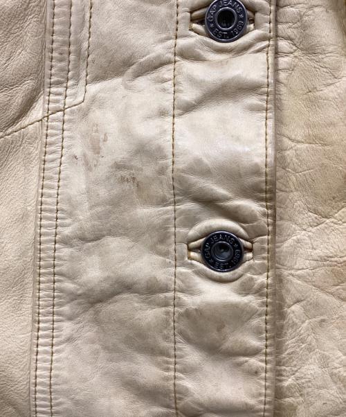 GAP（ギャップ）GAP (ギャップ) レザートラッカージャケット ベージュ サイズ:Lの古着・服飾アイテム