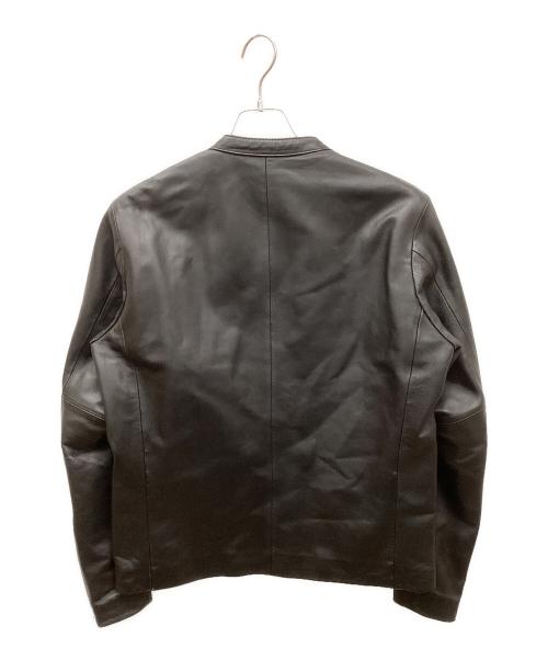 TK TAKEO KIKUCHI（ティーケー タケオキクチ）TK TAKEO KIKUCHI (ティーケー タケオキクチ) ラムレザーシングルライダースジャケット ブラック サイズ:Lの古着・服飾アイテム