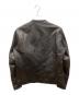 TK TAKEO KIKUCHI (ティーケー タケオキクチ) ラムレザーシングルライダースジャケット ブラック サイズ:L：8000円