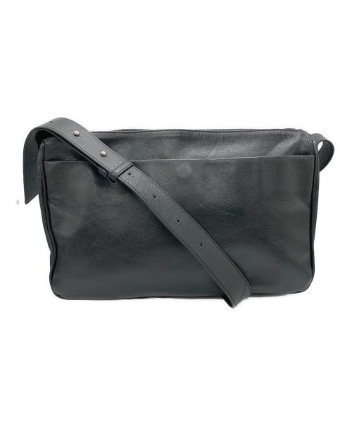 2.718（ニーテンナナイチハチ）2.718 (ニーテンナナイチハチ) レザーショルダーバッグ ブラックの古着・服飾アイテム
