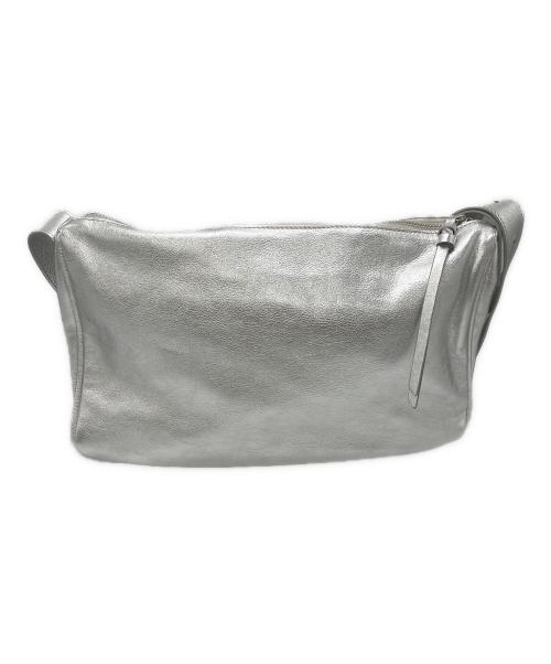 2.718（ニーテンナナイチハチ）2.718 (ニーテンナナイチハチ) レザーショルダーバッグ シルバーの古着・服飾アイテム