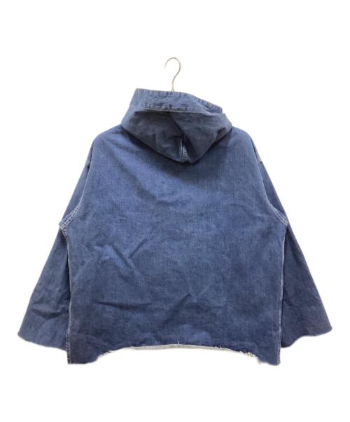 Whim Gazette（ウィムガゼット）Whim Gazette (ウィムガゼット) デニムフーディー インディゴ サイズ:FREEの古着・服飾アイテム