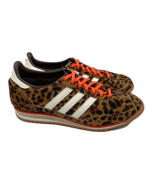 adidas（アディダス）adidas (アディダス) SL72 OG レオパードハラコスニーカー ブラウン サイズ:US6 1/2の古着・服飾アイテム