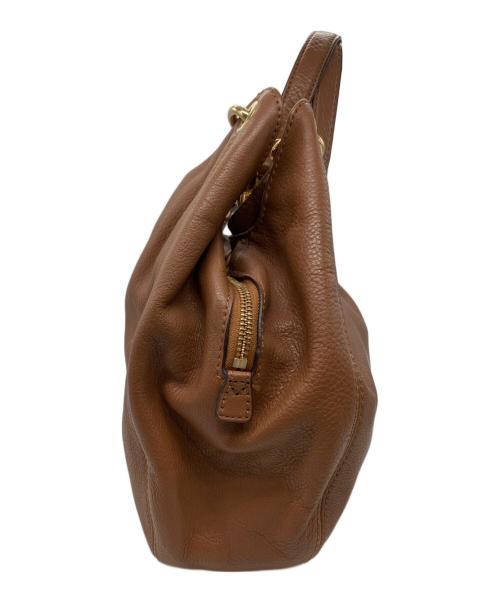 MICHAEL KORS（マイケル・コース）MICHAEL KORS (マイケル・コース) チェーンハンドバッグ ブラウンの古着・服飾アイテム
