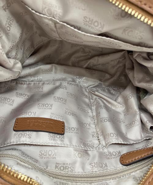 MICHAEL KORS（マイケル・コース）MICHAEL KORS (マイケル・コース) チェーンハンドバッグ ブラウンの古着・服飾アイテム