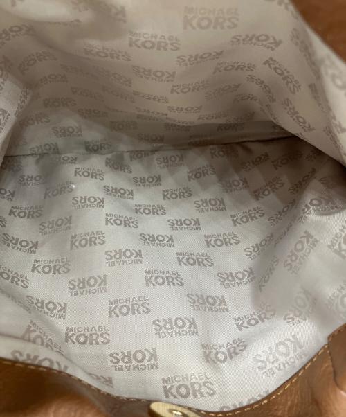 MICHAEL KORS（マイケル・コース）MICHAEL KORS (マイケル・コース) チェーンハンドバッグ ブラウンの古着・服飾アイテム