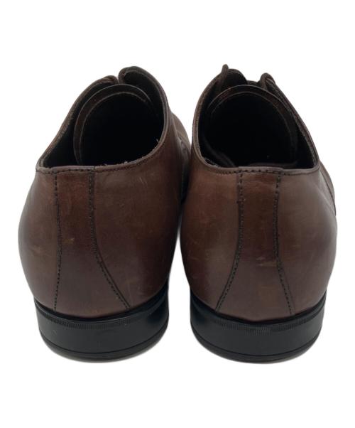 PRADA（プラダ）PRADA (プラダ) レザー外羽根シューズ ブラウン サイズ:7 1/2の古着・服飾アイテム