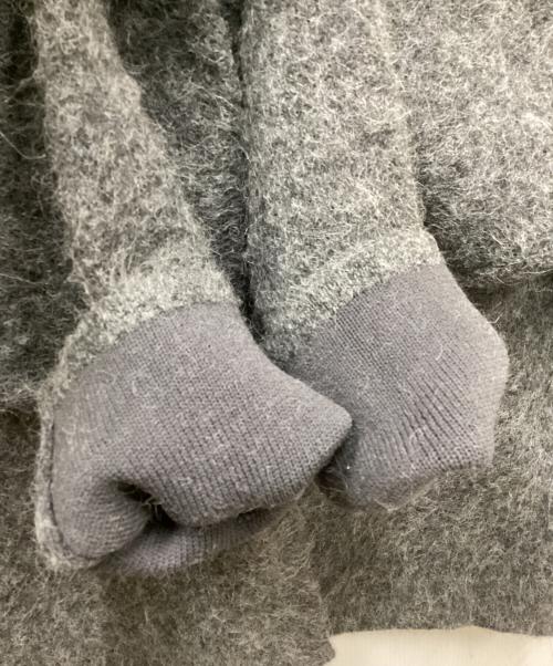 Whim Gazette（ウィムガゼット）Whim Gazette (ウィムガゼット) セッケツニットジャケット グレー サイズ:FREEの古着・服飾アイテム