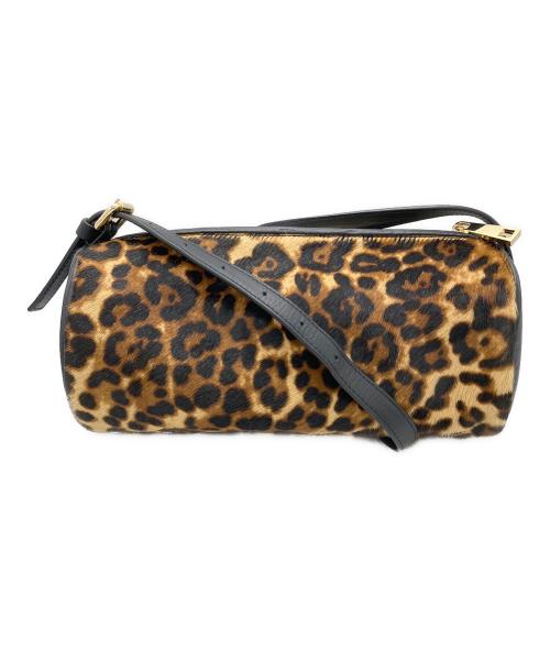 Hoaw.（ハァウ）Hoaw. (ハァウ) ヘアレザー2WAYショルダーバッグ ブラック×ブラウンの古着・服飾アイテム