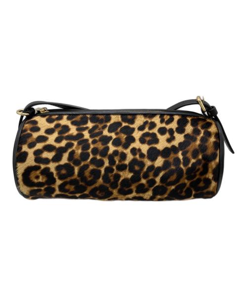 Hoaw.（ハァウ）Hoaw. (ハァウ) ヘアレザー2WAYショルダーバッグ ブラック×ブラウンの古着・服飾アイテム