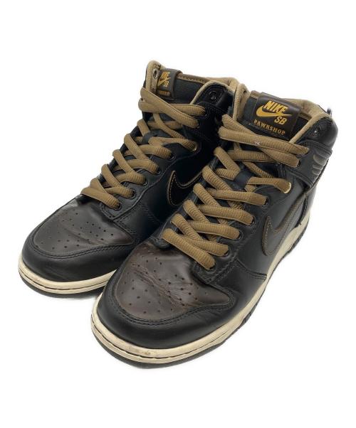 NIKE SB（ナイキエスビー）NIKE SB (ナイキエスビー) Pawnshop (パウンズショップ) SB DUNK HIGH OG QS ブラウン サイズ:２６ｃｍの古着・服飾アイテム