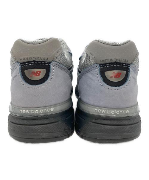 NEW BALANCE（ニューバランス）NEW BALANCE (ニューバランス) 990 V4 ローカットスニーカー グレー×ブルー サイズ:25cmの古着・服飾アイテム