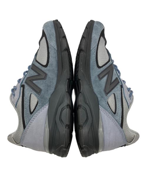 NEW BALANCE（ニューバランス）NEW BALANCE (ニューバランス) 990 V4 ローカットスニーカー グレー×ブルー サイズ:25cmの古着・服飾アイテム