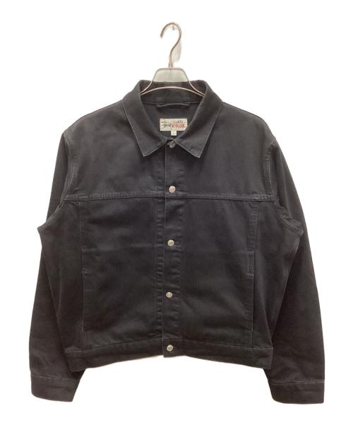 stussy（ステューシー）stussy (ステューシー) Denim Trucker Jacket / デニムトラッカージャケット ブラック サイズ:Lの古着・服飾アイテム