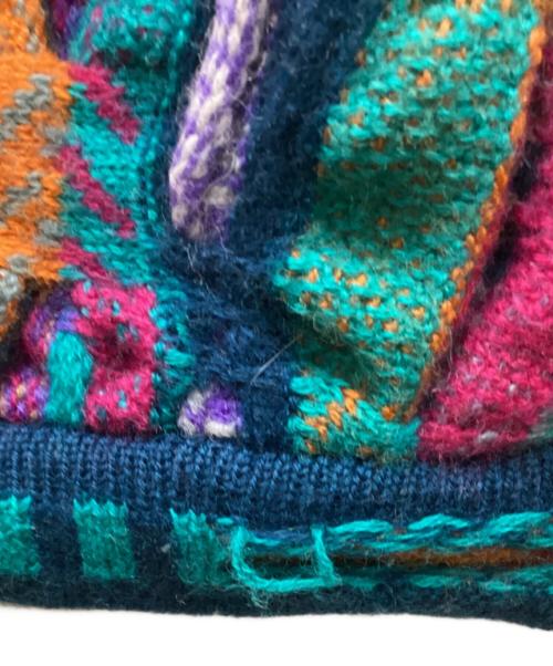 Coogi（クージー）Coogi (クージー) ウール3Dニット マルチカラー サイズ:Sの古着・服飾アイテム