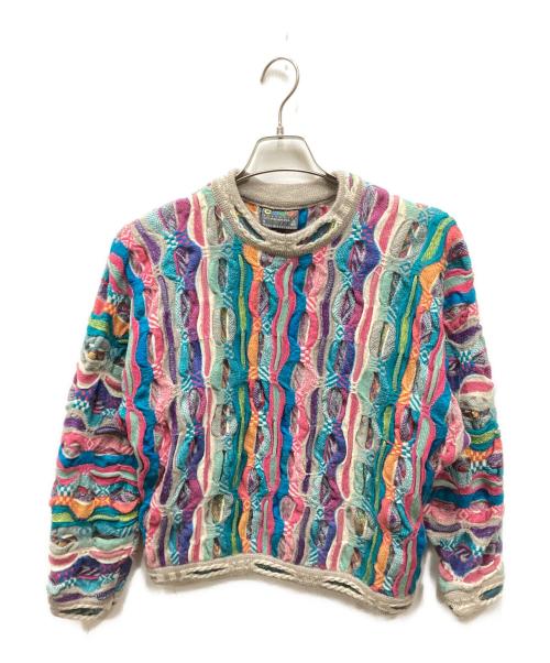 Coogi（クージー）Coogi (クージー) ウール3Dニット マルチカラー サイズ:Sの古着・服飾アイテム