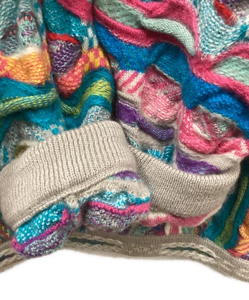 Coogi（クージー）Coogi (クージー) ウール3Dニット マルチカラー サイズ:Sの古着・服飾アイテム