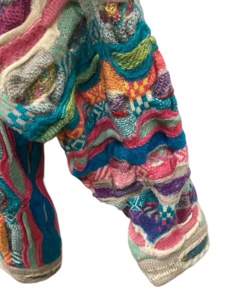 Coogi（クージー）Coogi (クージー) ウール3Dニット マルチカラー サイズ:Sの古着・服飾アイテム