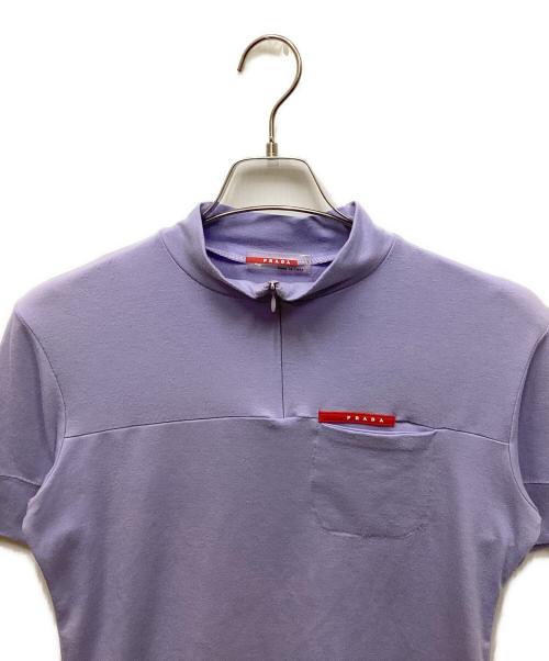 PRADA SPORTS（プラダスポーツ）PRADA SPORTS (プラダスポーツ) ハーフジップカットソー パープル サイズ:表記なしの古着・服飾アイテム