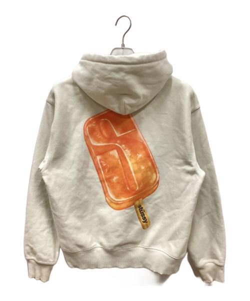 stussy（ステューシー）stussy (ステューシー) Popsicle Hoodie/ポプシクルフーディー アイボリー サイズ:Sの古着・服飾アイテム