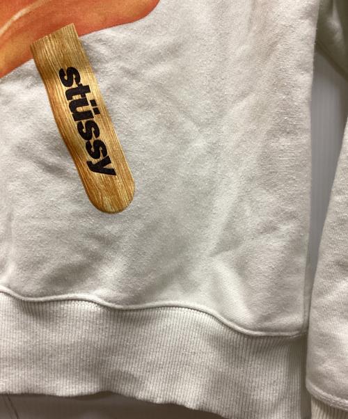 stussy（ステューシー）stussy (ステューシー) Popsicle Hoodie/ポプシクルフーディー アイボリー サイズ:Sの古着・服飾アイテム