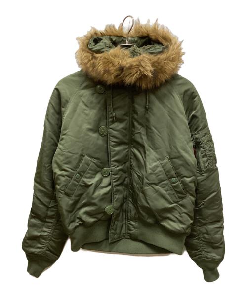 ALPHA（アルファ）ALPHA (アルファ) N-2B SHORT WAIST PARKA / フライトジャケット オリーブ サイズ:Mの古着・服飾アイテム