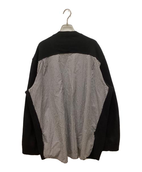 UNDERCOVERISM（アンダーカバーイズム）UNDERCOVERISM (アンダーカバーイズム) 後SH切替KNカーディガン ブラック サイズ:4の古着・服飾アイテム