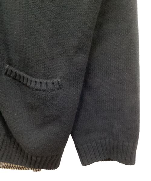UNDERCOVERISM（アンダーカバーイズム）UNDERCOVERISM (アンダーカバーイズム) 後SH切替KNカーディガン ブラック サイズ:4の古着・服飾アイテム