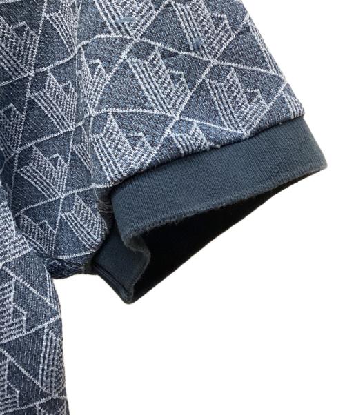 LACOSTE（ラコステ）LACOSTE (ラコステ) モノグラムジャガードポロシャツ スカイブルー サイズ:xsの古着・服飾アイテム